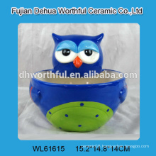 Cute owl shaped ceramic bowl for wholesale